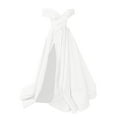 thumbnail image 1 of Ketyyh-chn99 Robes de Soirée pour Femmes Robe Cocktail Col en V Manches Courtes Robe de Soirée Élégante Maxi Robe de Fête Blanc,m, 1 of 4