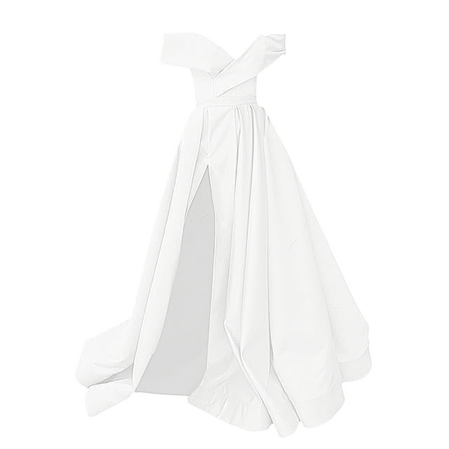 Ketyyh-chn99 Robes de Soirée pour Femmes Robe d'Été Robe Maxi Soirée Élégante Robes Formelles Robe de Soirée pour Invitée de Mariage Blanc,P