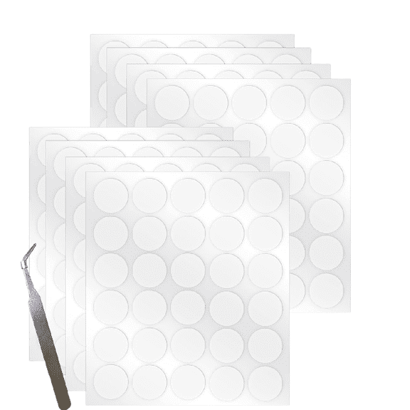 240Pcs Clear Sticky Tack Adhesive Poster Tacky Putty Removable Round Putty Double-Sided Round No Traces Adhesive Sticke for Festival Decoration with Tweezers
