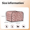 thumbnail image 3 of Cauagu Rose Gold Abstract Spots for 4 Slice Toaster Cover (11.4''×7.9''×7.5'') Bread Machine Cover Toaster Protector Kitchen Appliance Dust Cover, 3 of 7