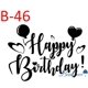 thumbnail image 1 of (Just Sticker) 1pc Gold Black Custom Balloon Sticker Happy Birthday Party Decor DIY Name Mother's Day Suit For 18"/24" Ballscolor-rose gold Gao Jinjia LED, 1 of 2