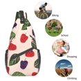 thumbnail image 6 of ZICANCN Crossbody Sling Bags for Women Men,Raspberry Leaf Illustration Casual Shoulder Backpacks for Travel Sport Climbing Runners Daypack, 6 of 9