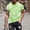 Green, variant on Wavsuf Mens Shirts Crew Neck Tie-Dye Summer Green T-Shirts Size M