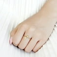 thumbnail image 4 of Bague en Acier Inoxydable avec Pierre pour Femmes, Style Pierre Sans Pierre, Taille 6, 4 of 4
