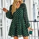thumbnail image 2 of Vestido largo de Manga larga Nikou con escote en V para mujer, 2 of 7