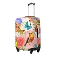 thumbnail image 2 of Kdxio Flowers And Birds Watercolor Pattern Luggage Cover for Travel,Elastic and Durable,Fits 18-32 Inch,Anti-Scratch Suitcase Protector, 2 of 9