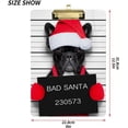 thumbnail image 3 of FMSHPON Christmas Dog Bad Santa Clipboard Hardboard Wood Nursing Clip Board and Pull for Standard A4 Letter 13x9 inches, 3 of 5