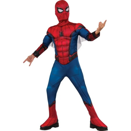 Boy's Deluxe Muscle Chest Spider-Man Halloween Costume