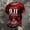 Red, variant on Xneal 911 25th Anniversary T-Shirt Short Sleeve Casual Print Never Forget 911 Blue Shirts for Men Size 2XL