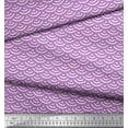 thumbnail image 2 of Soimoi Purple Heavy Canvas Fabric Scales Geometric Print Fabric by the Yard 58 Inch Wide, 2 of 3