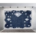 thumbnail image 4 of Yeele 7x5ft Diamond Denim Style Backdrop for Photography Jeans Inlaid Rhine Background Birthday Party Decoration, 4 of 4