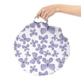thumbnail image 2 of Butterfly Round Floor Cushion with Handle, Continuous Pattern of Monotone Abstract Winged Delicate Insect, Decorative Pillow for Living Room & Dorms, 18" Round, Lavender Blue Dark Grey, by Ambesonne, 2 of 4