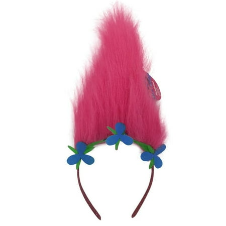Dress Hair Band - Trolls Girls Dress Up Poppy Hair with Glitter Headband