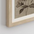 thumbnail image 5 of PixonSign Framed Canvas Print Wall Art Set - Brown and White Sepia Forest Flowers Posters - Set of 3 Pastel Nature Floral Farmhouse/Country Vintage Wall Décor for Bedroom, Office - 11"x14" Natural, 5 of 5
