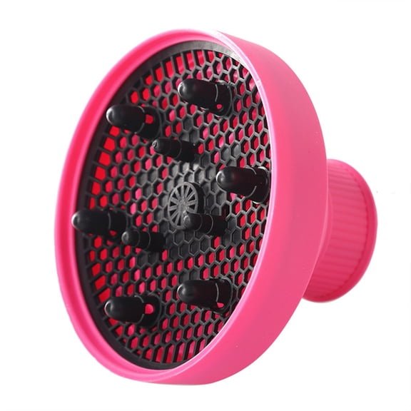 XINGXIANG Collapsible Hair Diffuser Attachment for Hair Dryers,Portable Silicone Diffuser,Salon Grade Tool Universal Fit 1.57-1.99 Inch Nozzle,Ideal for Travel,Salon,and Home Use(Pink)