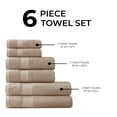 thumbnail image 5 of Regency Heights Bath Towel Set, 100% Turkish Cotton, Quick Dry, Super Absorbent Beige Bath Towels, Hand Towels, Wash Towels, Beige, 6-Piece, 5 of 8
