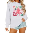 thumbnail image 3 of Neewe Women's Oversized Sweatshirt Christmas Crewneck Long Sleeve Casual Loose Pullover Tops, 3 of 8