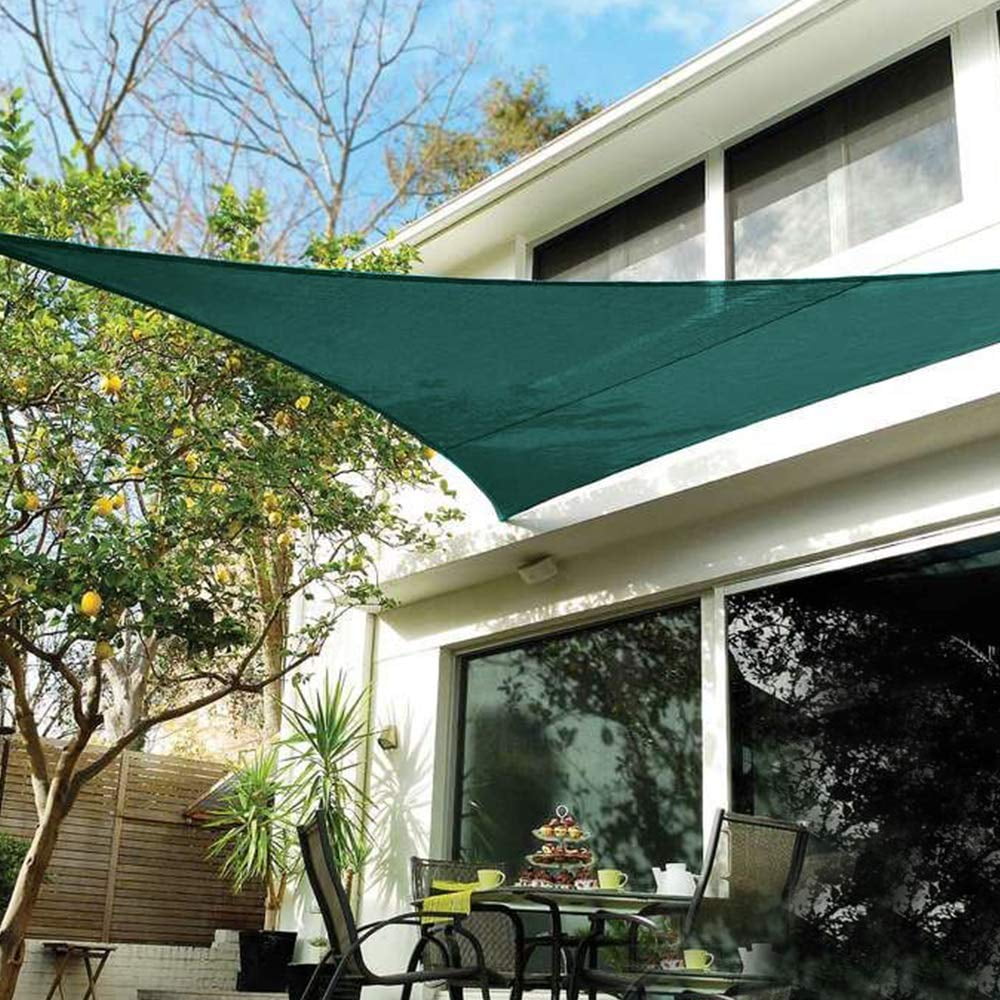 Quictent 18x 18 x 18 ft Triangle Sun Shade Sail Canopy Patio Garden Top