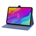 thumbnail image 2 of Case for iPad mini 6th Gen 8.3" 2021 / iPad mini 7th Gen (A17 Pro) 2024, Vintage Fabric PU Leather Folio Cover Soft TPU Inner Multiple Viewing Angles Stand with Card Slots Auto Sleep / Wake - Blue, 2 of 7