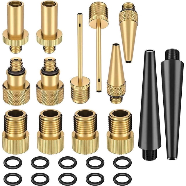 Adaptadores de Válvula de Bicicleta WEIHJMXG Kit de 24 Piezas