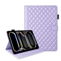 Dteck for iPad Pro 11 inch Case (M4) 2024, Premium PU Leather Business Folio Stand Cover with Pencil Holder Smart Auto Wake/Sleep and Multiple Viewing Angles Wallet Card Case,,Purple