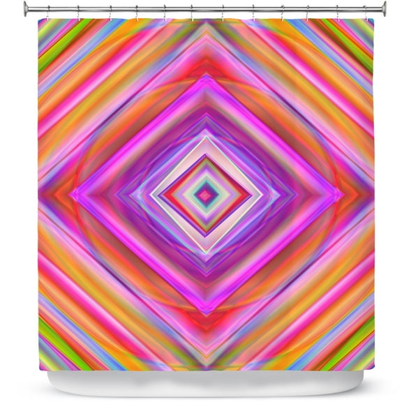 Shower Curtains 70" x 84" from DiaNoche Designs by Christy Leigh - Geometric Harmony