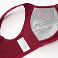 thumbnail image 7 of Bras for Women Floral Plus Size Bra Wireless Front Closure Bras for Senior Polka Dots Comfort Tshirt Bra Red 42, 7 of 7