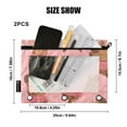 thumbnail image 3 of ALAZA 2 Pack Pencil Pouch Capybara Dancing Pencil Case for 3 Ring Binder Clear Window Pencil Bag Organizers, 3 of 6