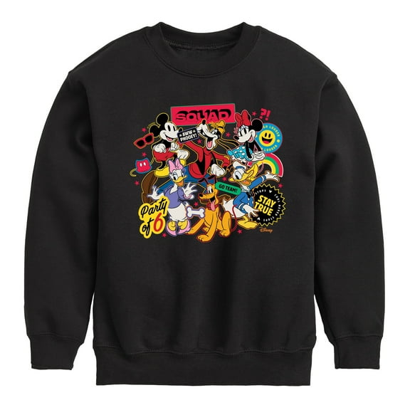 Disney - Sticker Group - Youth Crewneck Fleece Sweatshirt