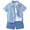 A127-Blue, variant on NOLDARES Baby Boy Summer Outfits Henley Shirt Soft Pocket Short Sleeve Tops & Shorts Sets Infant 3 6 12 18 Months 2T Clothes Blazer,3-4 Y