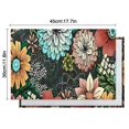 thumbnail image 5 of Pioneer Flower Floral Print Pattern Summer Placemats Table Placemats Set Of 6-Linen Kitchen Washable Placemats Table Mats 12x18 Inch Non-Slip Heat Resistant, 5 of 5
