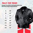 thumbnail image 4 of Veste de Moto en Cuir pour Hommes (Brando), 4 of 4