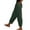 Army Green, variant on AherBiu Plus Size Pants for Women Lightweight Summer Slacks High Waisted Casual Lounge Trousers with Pockets