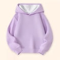 thumbnail image 2 of felwors Boys and Girls Oversized Hoodies Pullover Workout Sweatshirts for Teen Boys and Girls (Purple,8-10 Years), 2 of 7