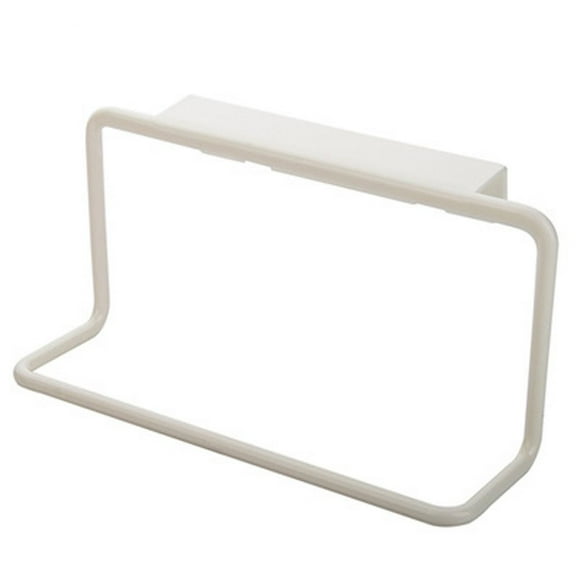 Hot Sale!Oimcto White Plastic Traceless Cleaning Cloth,Towel Rack Hanging Holder Organizer Bathroom Kitchen Cabinet Cupboard Hanger Wh,Include：1X Plastic Residue-Free Cloth Hanger