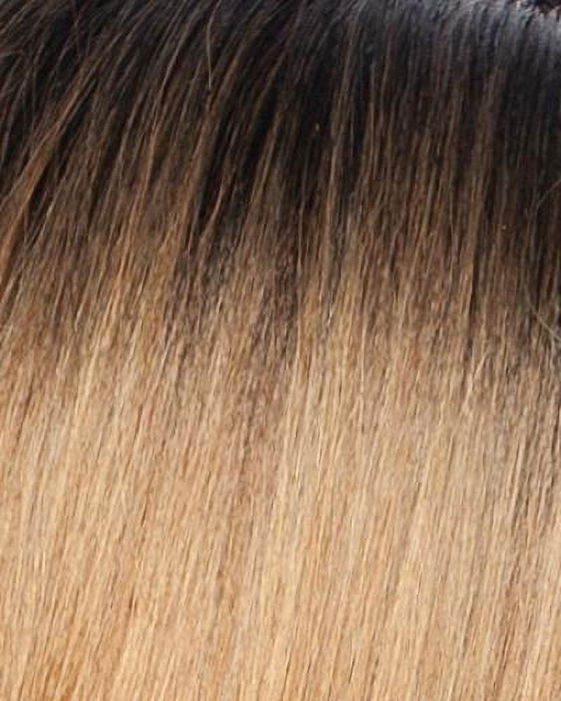 Mane Concept Melanin Queen Human Hair Blend Wig - ML105 ASHER (SR1B/GOLDENBROWN)