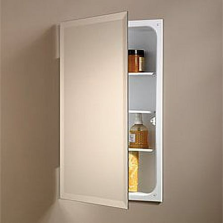 Jensen 823P24WH Specialty Perfect Square Single-Door Recessed Medicine Cabinet