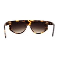 thumbnail image 2 of Hard OG Flat Top Mafia Luxury Plastic Designer Sunglasses Tortoise Brown, 2 of 4