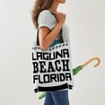 thumbnail image 4 of CafePress - Laguna Beach Florida - Polyester Tote Bag 16"x16", 4 of 5