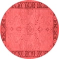 thumbnail image 1 of Ahgly Company Indoor Round Oriental Red Traditional Area Rugs, 8' Round, 1 of 4