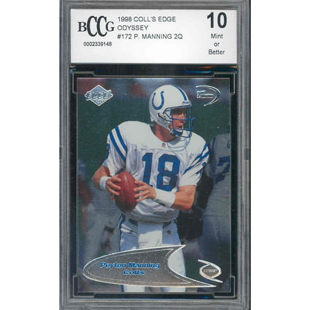 1998 coll edge odyssey 2q #172 PEYTON MANNING rookie BGS BCCG