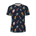 thumbnail image 5 of Wukai Spaceships and Stars Print Men's Short-Sleeved Mesh T-Shirt,Quick-Dry Short Sleeve Workout T-Shirt-3X-Large, 5 of 8