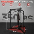 thumbnail image 2 of Cable Crossover Machine，Functional Trainer with High and Low Pulley System for Chest Fly, LAT Pulldown and Seated Cable Row Machine, Smith Machine with Cable Crossover for Home Gym, 2 of 8