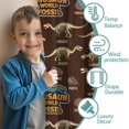 thumbnail image 3 of Blackout Kids Curtains,Brown Cartoon Dinosaurs Fossils Pattern Childrens Insulated Curtains Set Of 2,Bedroom Essentials,Toddler Room Decor 42"x63", 3 of 5