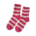 thumbnail image 2 of Willtoo Ladies' Coral Velvet Socks Valentine's Day Socks Velvet Socks Pink Heart Fuzzy Socks, Valentine's Day Theme, One Size, 12.99 Inches, 2 of 3