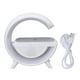 thumbnail image 1 of Cargador inalámbrico con Altavoz Bluetooth, luz de 1200mAh, RGB, carga USB, lámpara de cargador inalámbrico para el hogar y la Oficina, 1 of 14