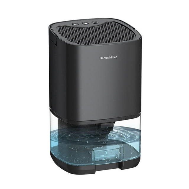 Deshumidificador de aire de 1000 ml absorbente de humedad portátil para el hogar (negro de EE. UU.)