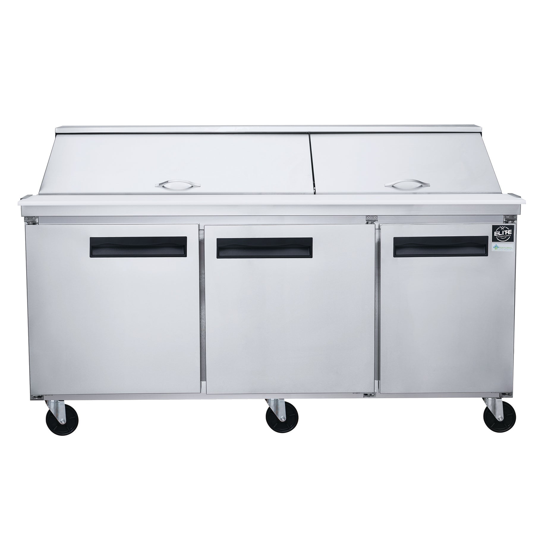 NSF 72 in. 3-Door Mega Top Sandwich Prep Table Refrigerator 21 Cu.Ft. Commercial Refrigerator