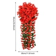 thumbnail image 3 of Flor violeta artificial reutilizable para colgar en la pared ramo violeta decoración del hogar (rojo) Wdftyju Libre de BPA, 3 of 3