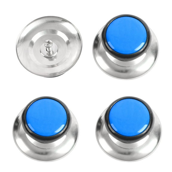 4pcs Pot Lid Knob Handle Plastic Knobs Cookware Cover Replacement Blue